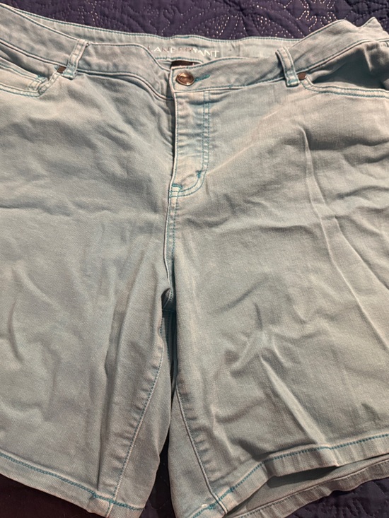 Lane Bryant Pants - Lane Bryant Light Aqua Denim Shorts